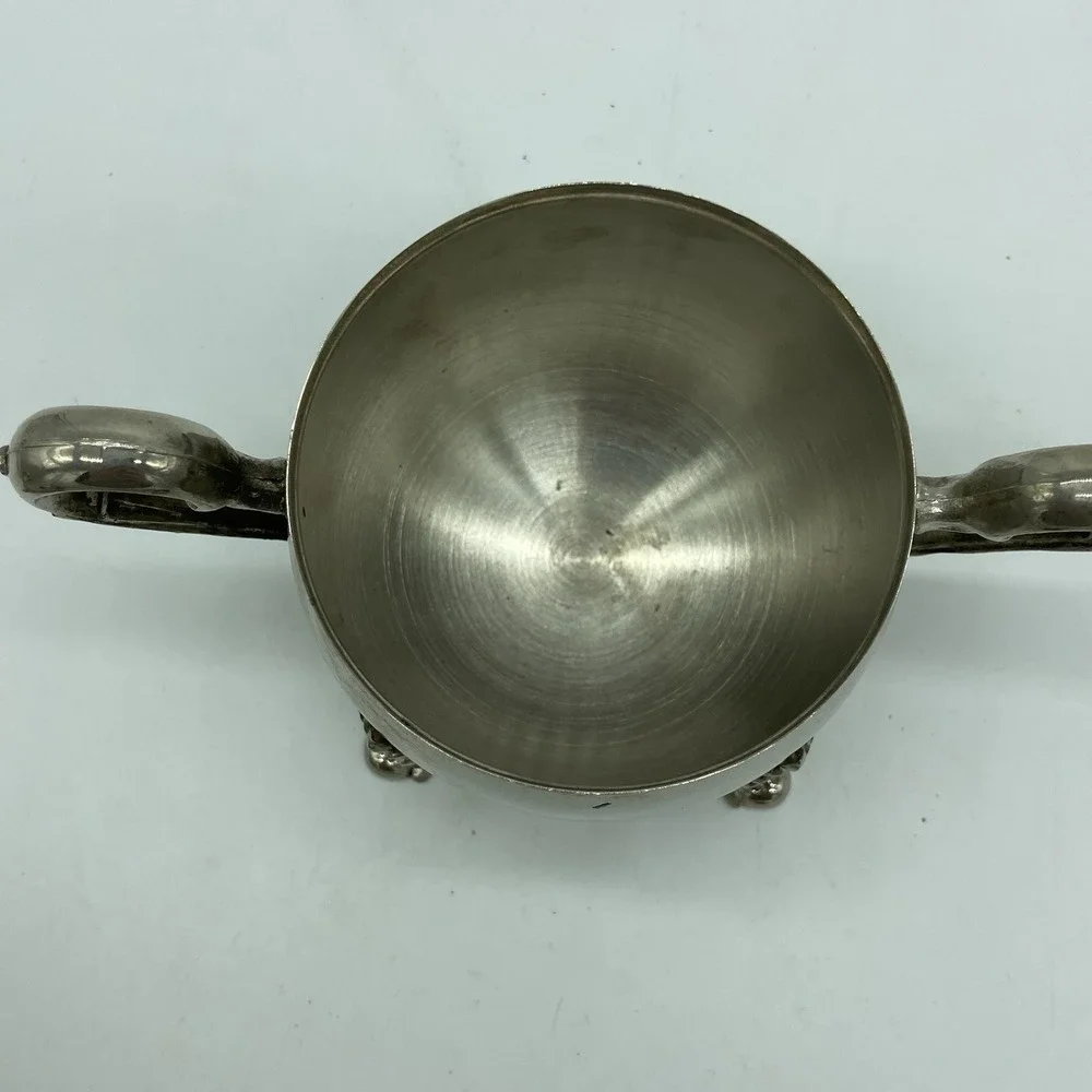 Sheridan Taunton Sugar & Creamer Set Vintage Silver Plated Footed Bowl & Pitcher